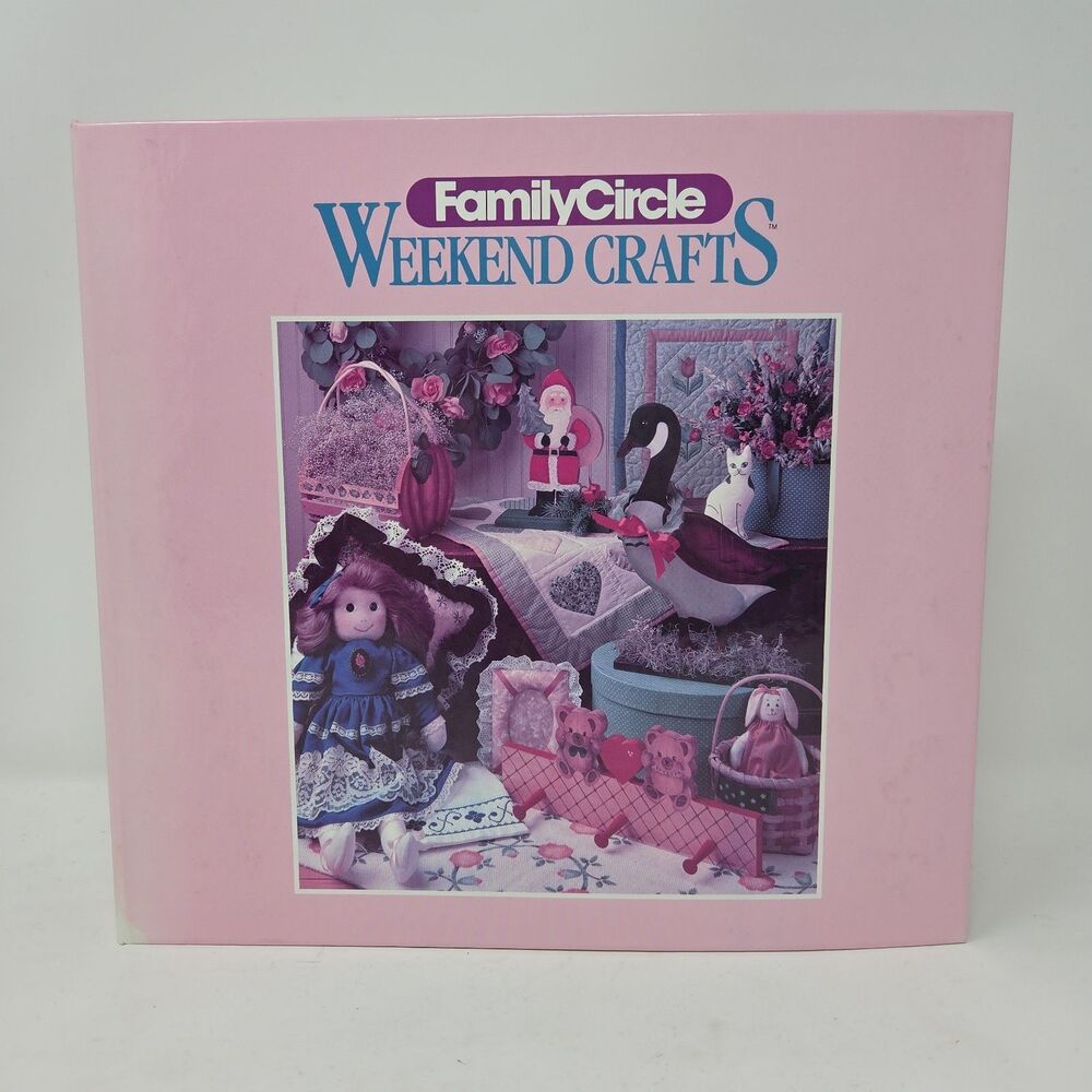 Vintage Family Circle Weekend Crafts Binder - Cards Patterns Book DIY - COMPLETE